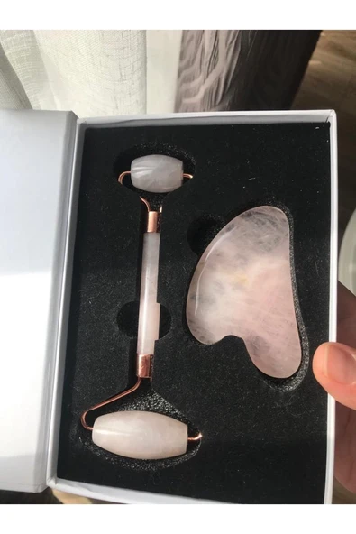 Pembe Kuvars Yüz Masaj Seti ürün görseli 1