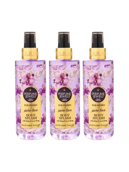 Eyüp Sabri Tuncer Body Splash Pure Love Vücut Spreyi 250 Ml x 3 Adet ürün görseli 1