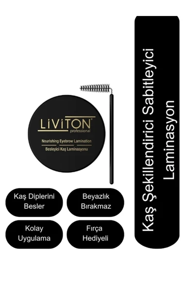 Liviton Professional Kaş Sabitleyici Wax -besleyici Kaş Laminasyonu - 50 ml | Doğal Ve Kalıcı ürün görseli 1