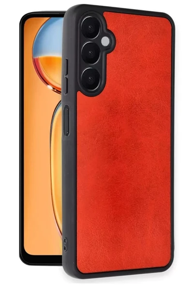 Samsung Galaxy A36 Kılıf Aras Deri Kapak - Kırmızı ürün görseli 1