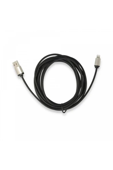 USB to Lightning 3m Kablo - Siyah ürün görseli 1