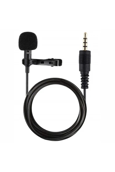 3.5mm Jak 1.5 Metre Double Mikrofon - Siyah ürün görseli 1
