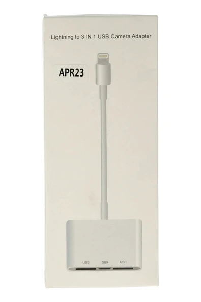 APR23 Iphone Otg 3in1 - Beyaz ürün görseli 1