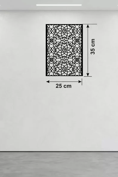 Selçuklu Yıldızı Temalı Ahşap Duvar Tablosu - 25x35 cm Lazer Kesim Dekoratif Pano ürün görseli 1