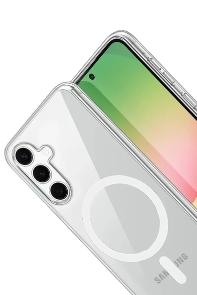 Samsung Galaxy A16 5G Combo Sert Şeffaf Magsafe Kapak - Şeffaf ürün görseli 1