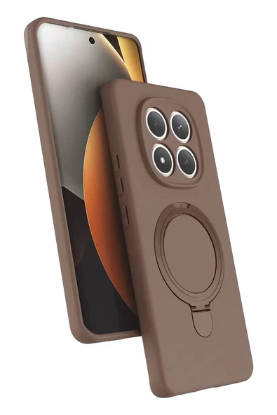 Redmi Note 15 Pro 4G Regal Magsafe Standlı Kapak - Çöl Titanyum ürün görseli 1
