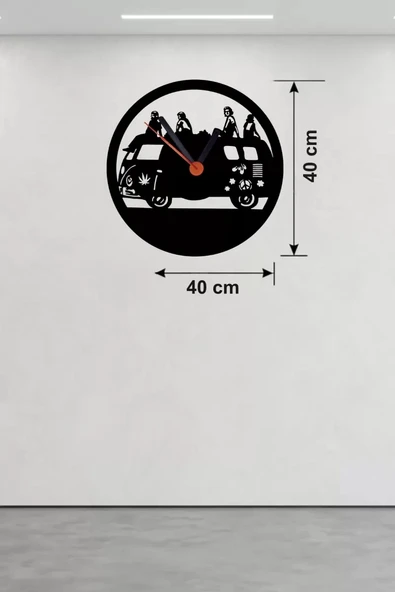 Fitness Motivasyon Tasarım Ahşap Duvar Saati - 40x40 cm Sporcu Hediyesi ürün görseli 1