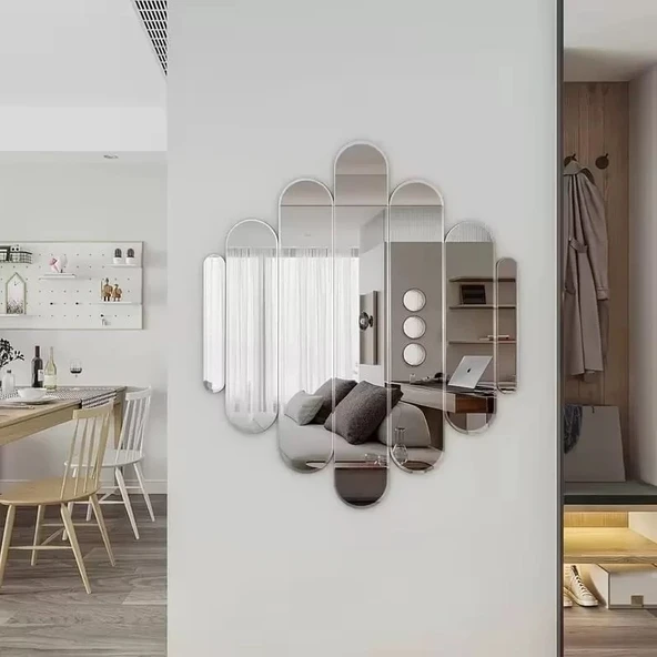 40x40 cm Kırılmaz Pleksi Dekoratif Duvar Aynası - Modern Tasarım 1. Sınıf Akrilik Ayna ürün görseli 1