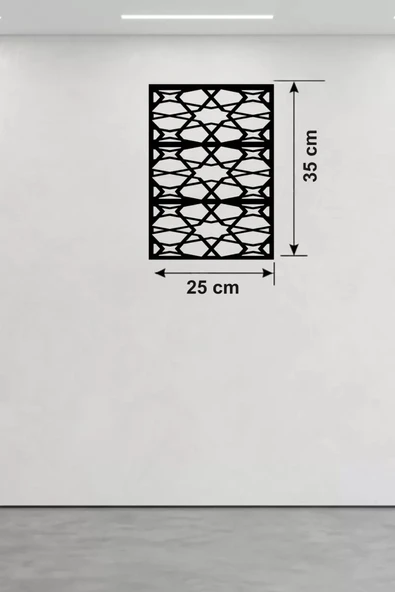 Geometrik Soyut Tasarım Ahşap Duvar Tablosu - 25x35 cm Lazer Kesim Modern Pano ürün görseli 1