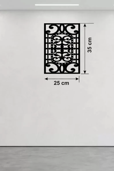 Osmanlı Motifli Dekoratif Ahşap Duvar Tablosu - 25x35 cm Lazer Kesim ürün görseli 1