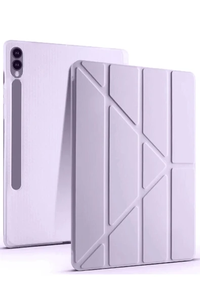 Samsung Galaxy X610 Tab S9 FE Plus 12.4 Kılıf Kalemlikli Mars Tablet Kılıfı - Lila ürün görseli 1