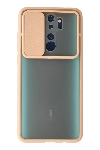 Redmi Note 8 Pro Kılıf Palm Buzlu Kamera Sürgülü Silikon - Pembe ürün görseli 1