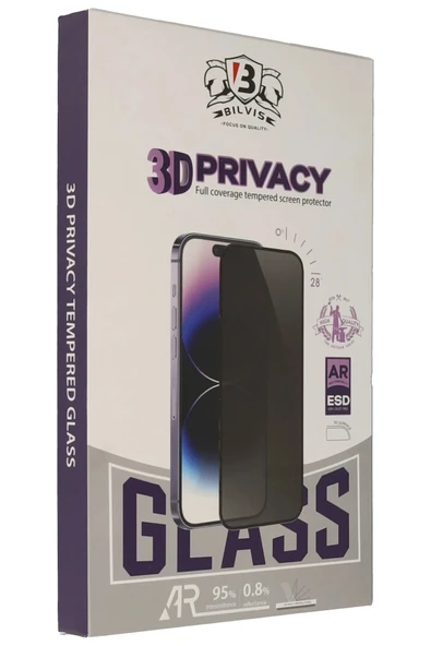 iPhone 17 Pro Max Bilvis 3D Hayalet Cam Ekran Koruyucu ürün görseli 1