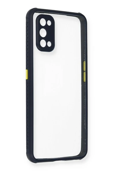 Realme 7 Pro Kılıf Miami Şeffaf Silikon - Lacivert ürün görseli 1