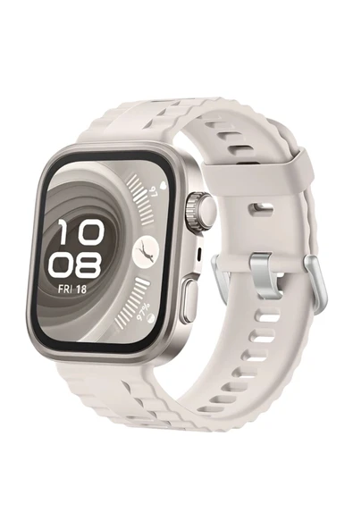 Huawei Fit 4 Nova Silikon Kordon - Bej ürün görseli 1