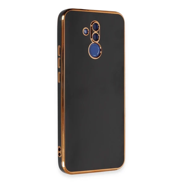 Mate 20 Lite Kılıf Volet Silikon - Siyah - Resim 2