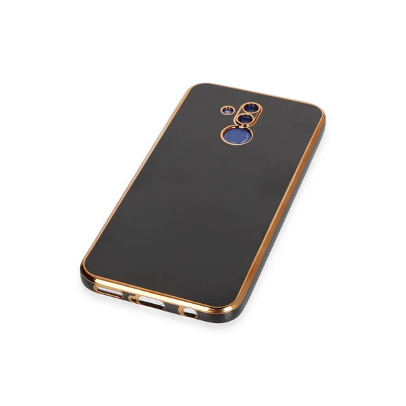 Mate 20 Lite Kılıf Volet Silikon - Siyah - Resim 4