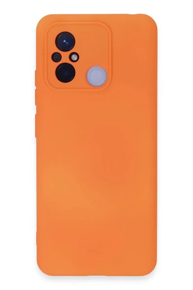 Redmi 12C Kılıf Nano içi Kadife Silikon - Turuncu ürün görseli 1