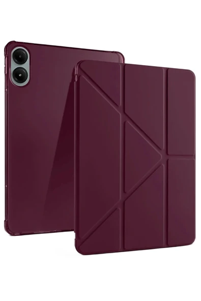 Redmi Pad Pro 12.1 Kılıf Kalemlikli Mars Tablet Kılıfı - Mürdüm ürün görseli 1