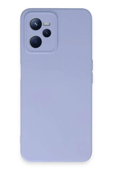Realme C35 Kılıf Nano içi Kadife Silikon - Lila ürün görseli 1