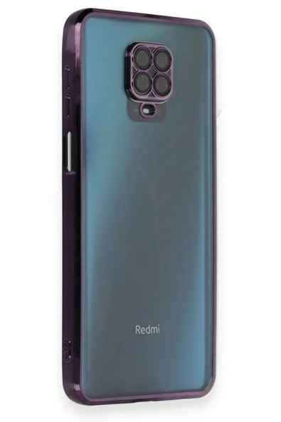 Redmi Note 9 Pro Kılıf  Lensli Silikon - Mor ürün görseli 1