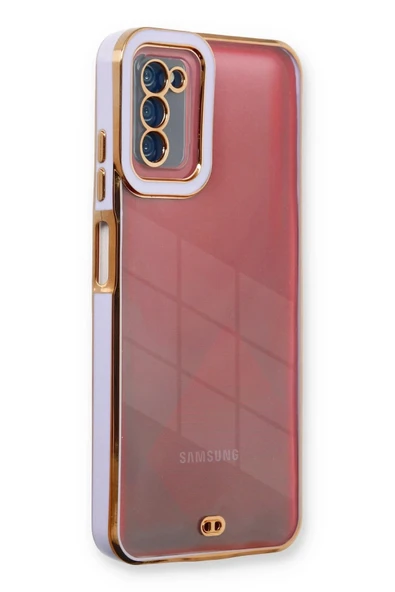 Samsung Galaxy A03S Kılıf Liva Lens Silikon - Lila ürün görseli 1