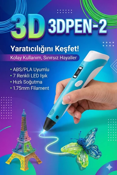 Üç Boyutlu Yazıcı 3D Kalem Pen Printer ürün görseli 1
