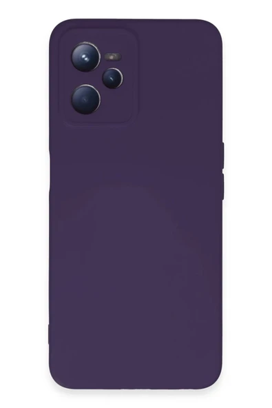 Realme C35 Kılıf Nano içi Kadife Silikon - Mor ürün görseli 1