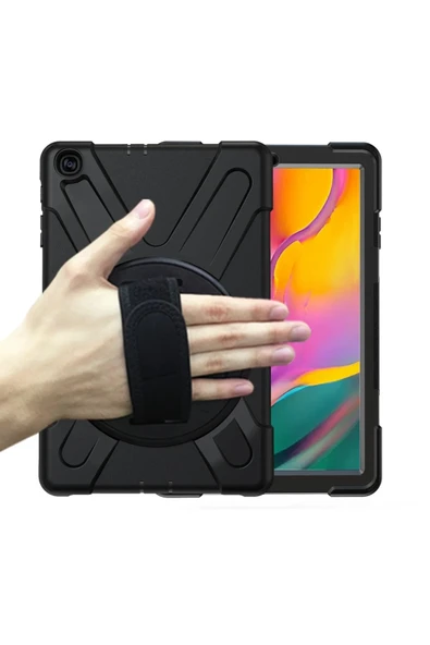 Samsung Galaxy T510 Tab A 10.1 Kılıf Amazing Tablet Kapak - Siyah ürün görseli 1