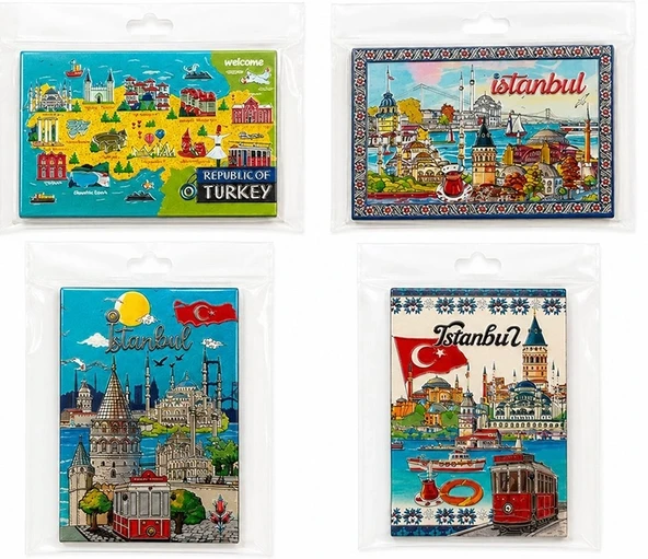 İstanbul Temalı Silikon Buzdolapı Süsü Magnet Alk5815 ürün görseli 1