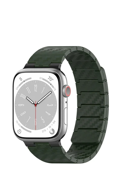 Watch 45mm Carbon Steel Kordon - Koyu Yeşil ürün görseli 1