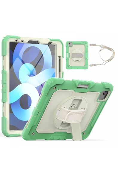 iPad Pro 11 (2020) Kılıf Strap New Tablet Kapak - Yeşil ürün görseli 1
