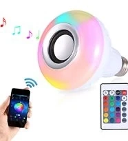 Bluetooth Hoparlör Akıllı Led Ampül Lamba ürün görseli 1