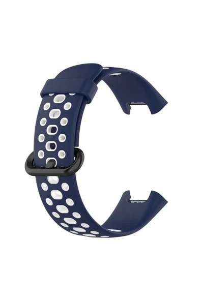Redmi Watch 2 Spor Delikli Kordon - Lacivert-Beyaz ürün görseli 1