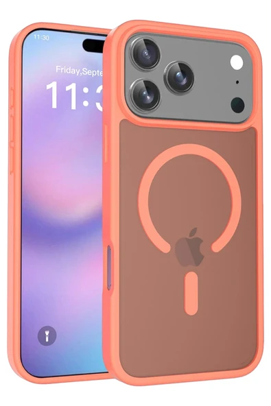 iPhone 17 Pro Max Jota Magsafe Kapak - Turuncu ürün görseli 1