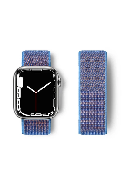 Watch 42mm Hasırlı Cırtcırtlı Kordon - Mor ürün görseli 1