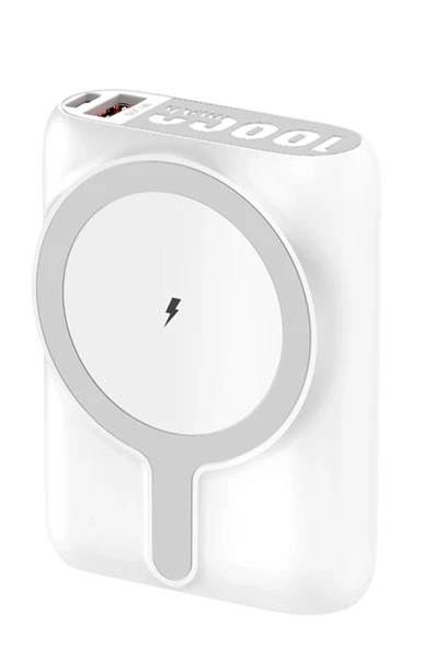 J31 10.000 mAh 20W PD Magsafe Powerbank - Beyaz ürün görseli 1