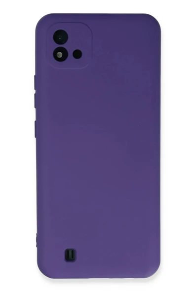 Realme C11 2021 Kılıf Nano içi Kadife Silikon - Mor ürün görseli 1