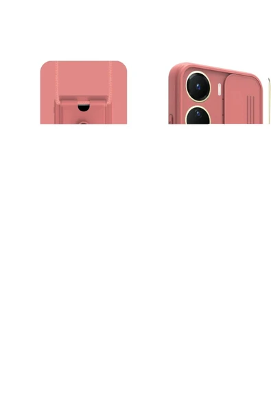 Vivo Y16 Kılıf Zuma Kartvizitli Yüzüklü Silikon - Pembe ürün görseli 1
