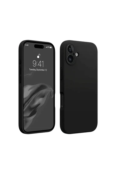 iPhone 16 Kılıf First Silikon - Siyah ürün görseli 1