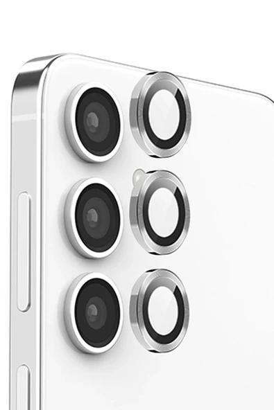 Samsung Galaxy S24 FE Raze Metal Kamera Lens - Gri ürün görseli 1