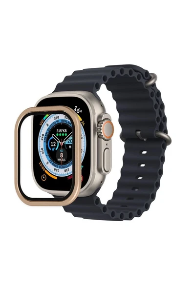 Watch Ultra 49mm Alüminyum Kasa Cam Ekran Koruyucu - Yıldız Işığı ürün görseli 1