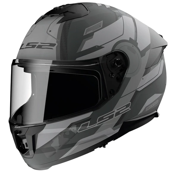 KAPALI KASK LS2 STREAM 2 SHADOW MAT TITANYUM ORJİNAL VİZÖRLÜ XL ürün görseli 1