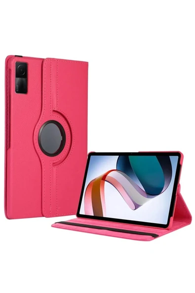 Redmi Pad SE 4G Kılıf 360 Tablet Deri Kılıf - Pembe ürün görseli 1