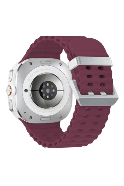 Watch 7 Ultra KR417 Rug Silikon Kordon - Mor ürün görseli 1