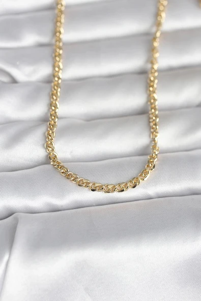 CM 14K Gold Renk Zincir Model 60 cm Kadın Kolye ürün görseli 1