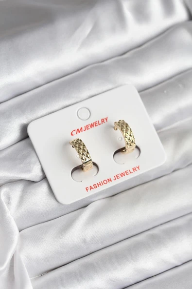 14K Gold Renk Kaplama CM Kadın Küpe ürün görseli 1