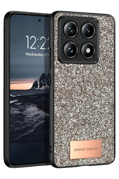 Mi 14T Pro Bright Simli Kapak - Gold ürün görseli 1