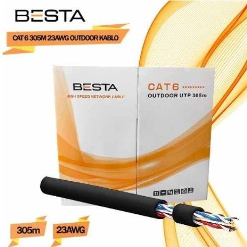 OUTDOOR CAT6 23 AWG 305 METRE IP KAMERA KABLOSU ürün görseli 1