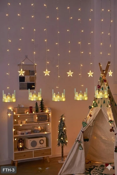 Ramazan Perde LED Işık 3 Metre ürün görseli 1